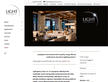 Tablet Screenshot of lightagencygroup.com